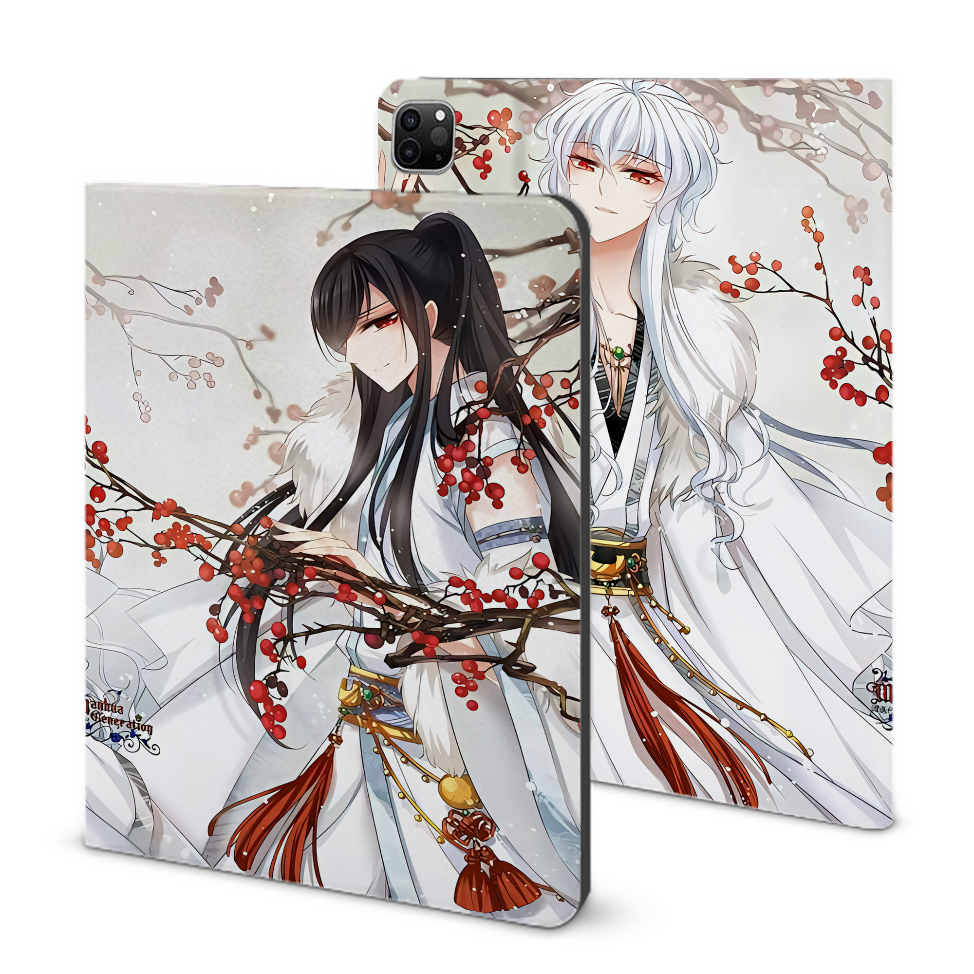 （画像用） 刀剣乱舞 Touken Ranbu IPad ケース ブック型 PUレザー TPU 耐衝撃 軽量 薄型 ペン収納なし 全面保護 IPad 各モデル対応